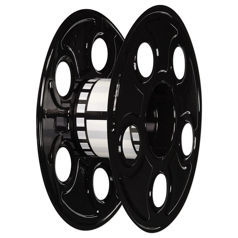 Beistle 2 Piece Awards Night Movie Reel with Filmstrip Centerpiece Red Carpet Hollywood Party Decorations  9"" & 15'  Black/White - Image 4